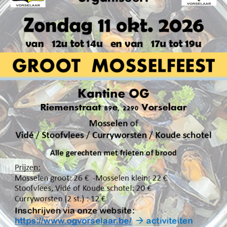 Mosselfeest 2026